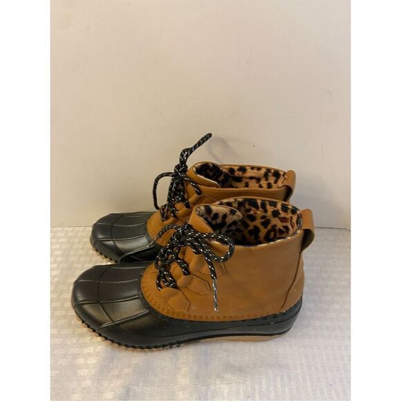 Magellan outdoor duck rainboots 9B black brown style#163986 - Picture 1 of 3